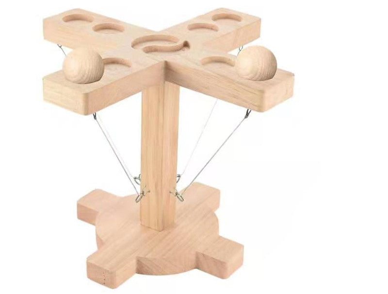 Wooden Ring Throwing I Game Bar Family Desktop Throwing Ring Hook And Loop Ferrule