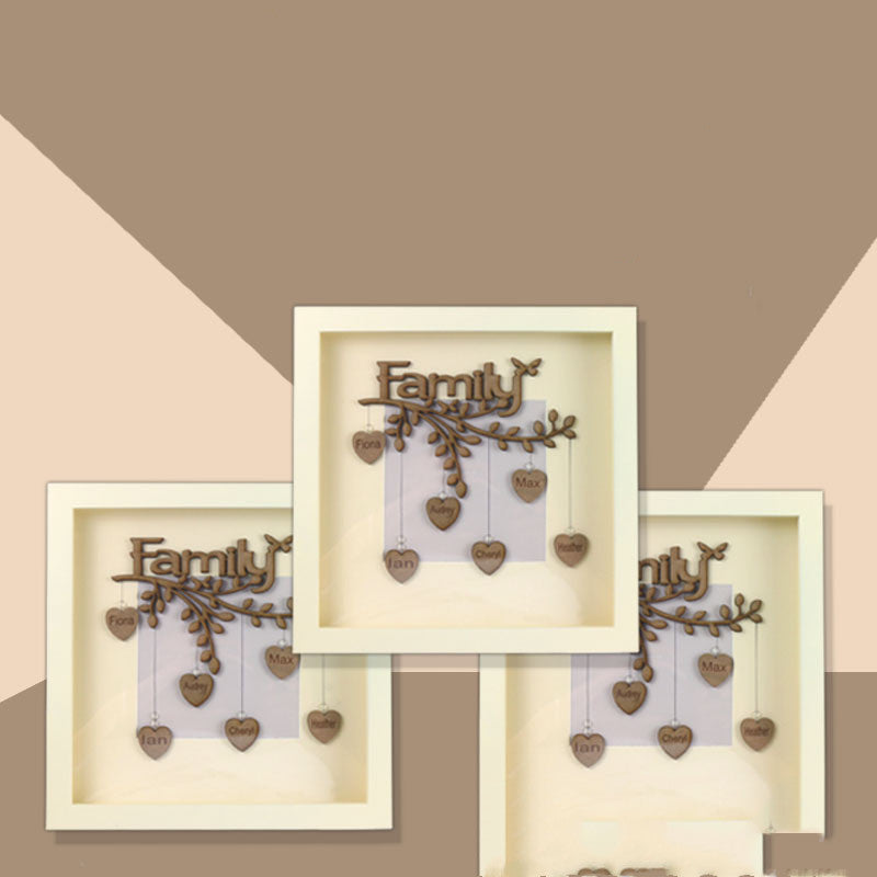 DIY Name Family Tree Photo Frame Wooden Souvenir