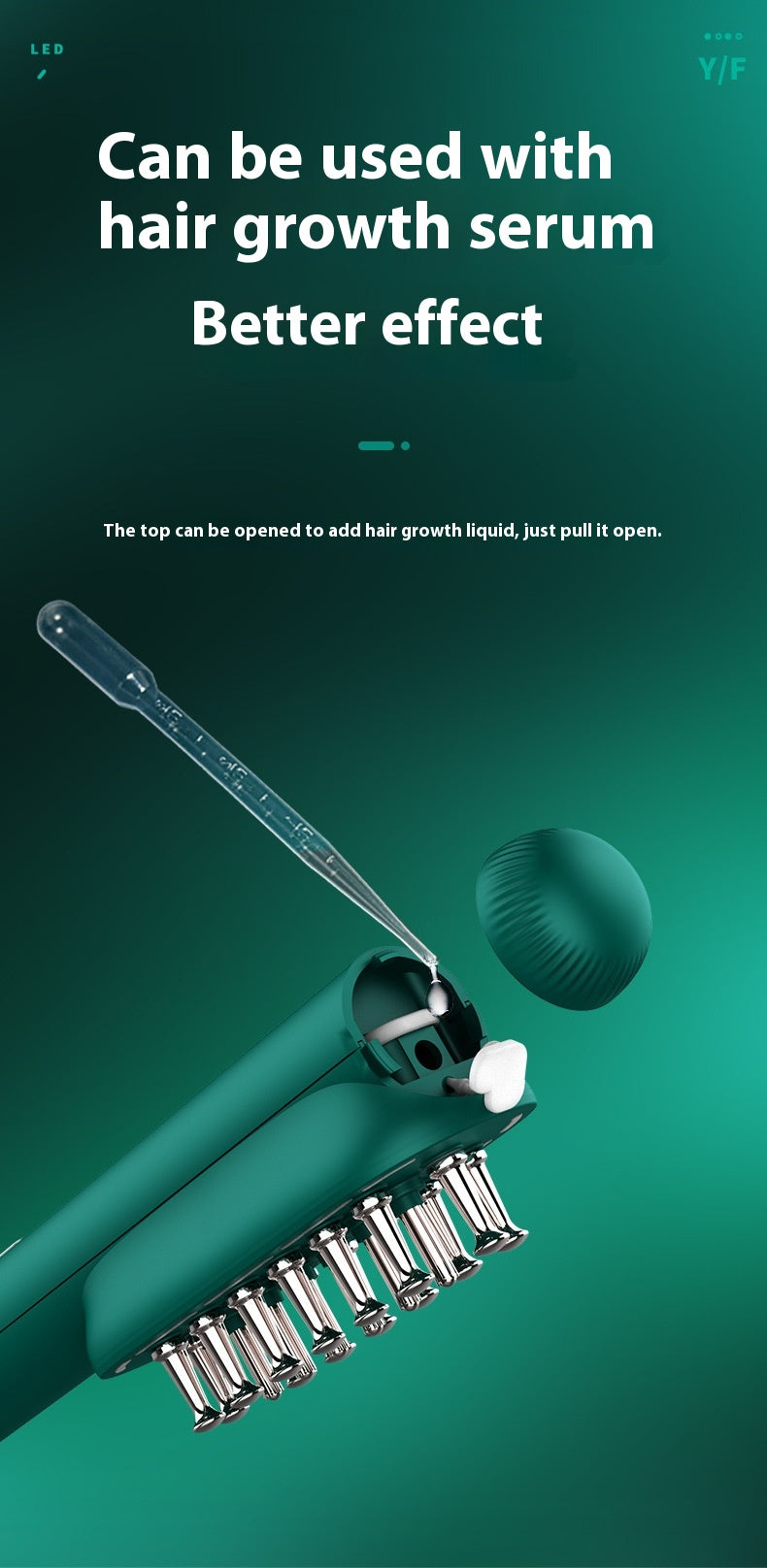 RF Radio Frequency Hair Care Comb Electric Massage Scalp