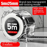 Thickened And Hardened Super Wear-resistant Transparent Fluorescent Tape Tape Measure