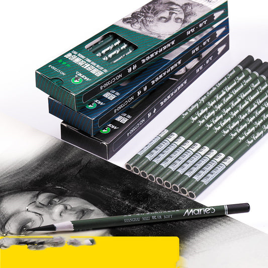 Soft carbon continuous core professional pencil