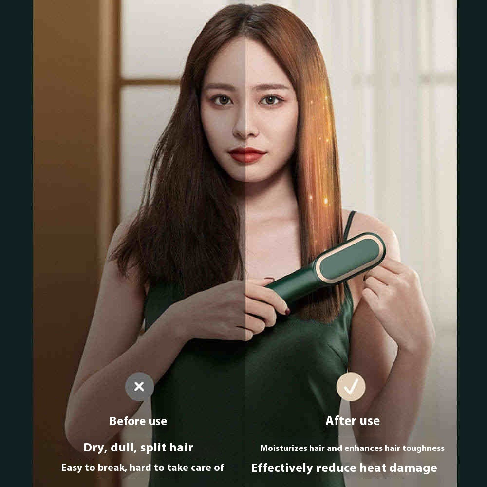 Charging Straight Comb Anion Portable Hair Curling Comb