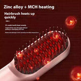 Charging Straight Comb Anion Portable Hair Curling Comb