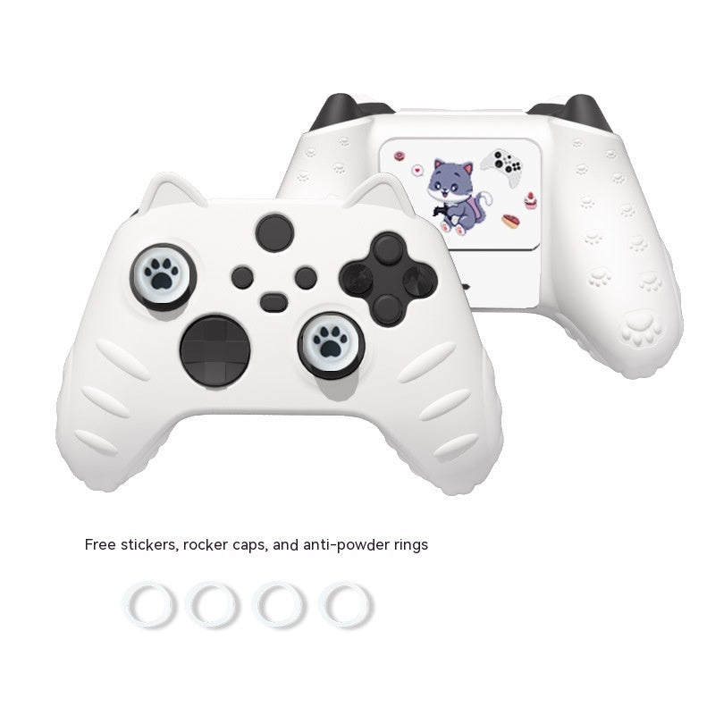 Cute Cat Ears All-inclusive Soft Shell Handle Silicon Rubber Sleeve