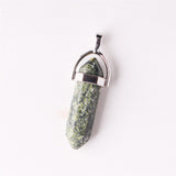 Natural Stone Hexagonal Prism Pendant