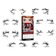 Bat Spider Decorative Eye Shadow Eyeliner Stickers