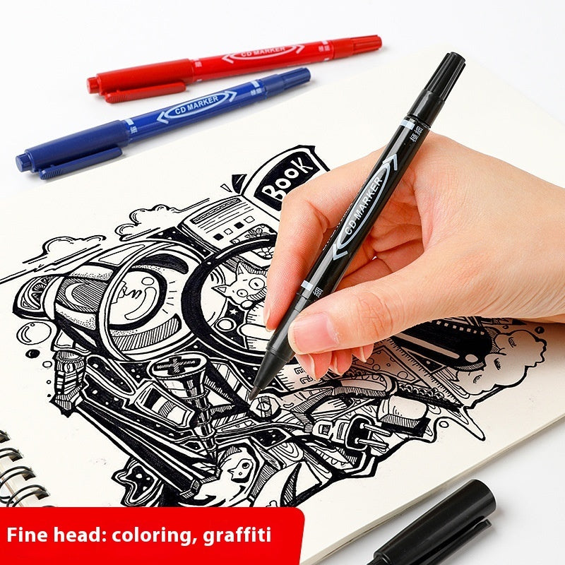 Indelible Thin Thick Head Hook Line Pen