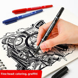 Indelible Thin Thick Head Hook Line Pen