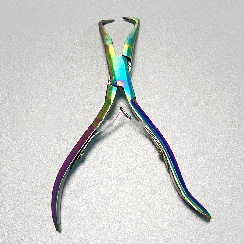 FOSHIO Sharp Nose Pliers Connecting Hair Tool Pliers Film