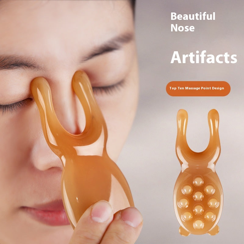 Fake Cow Horn Scraping Board Facial Special Beauty Stick
