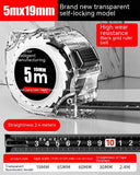 Thickened And Hardened Super Wear-resistant Transparent Fluorescent Tape Tape Measure