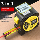 Three-in-one Laser Tape Measure Infrared Ranging Tape Measure