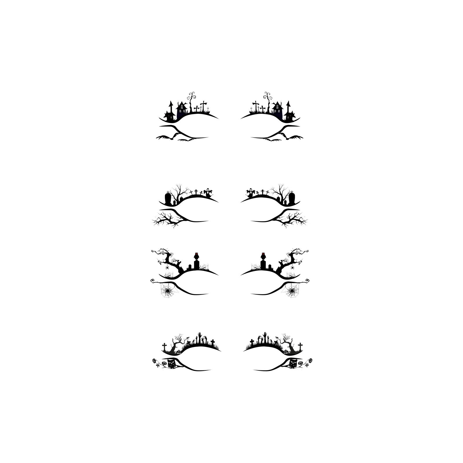 Halloween Eyeliner Stickers Party Makeup Tools