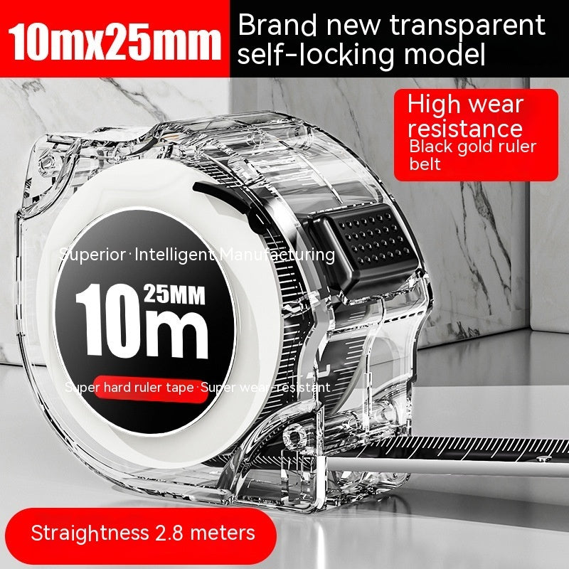 Thickened And Hardened Super Wear-resistant Transparent Fluorescent Tape Tape Measure