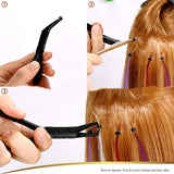 FOSHIO Sharp Nose Pliers Connecting Hair Tool Pliers Film