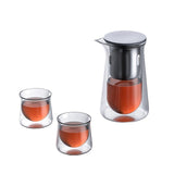 Magnetic Suction Elegant Cup One-click Tea Water Separation Push-type Teapot