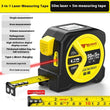 Three-in-one Laser Tape Measure Infrared Ranging Tape Measure