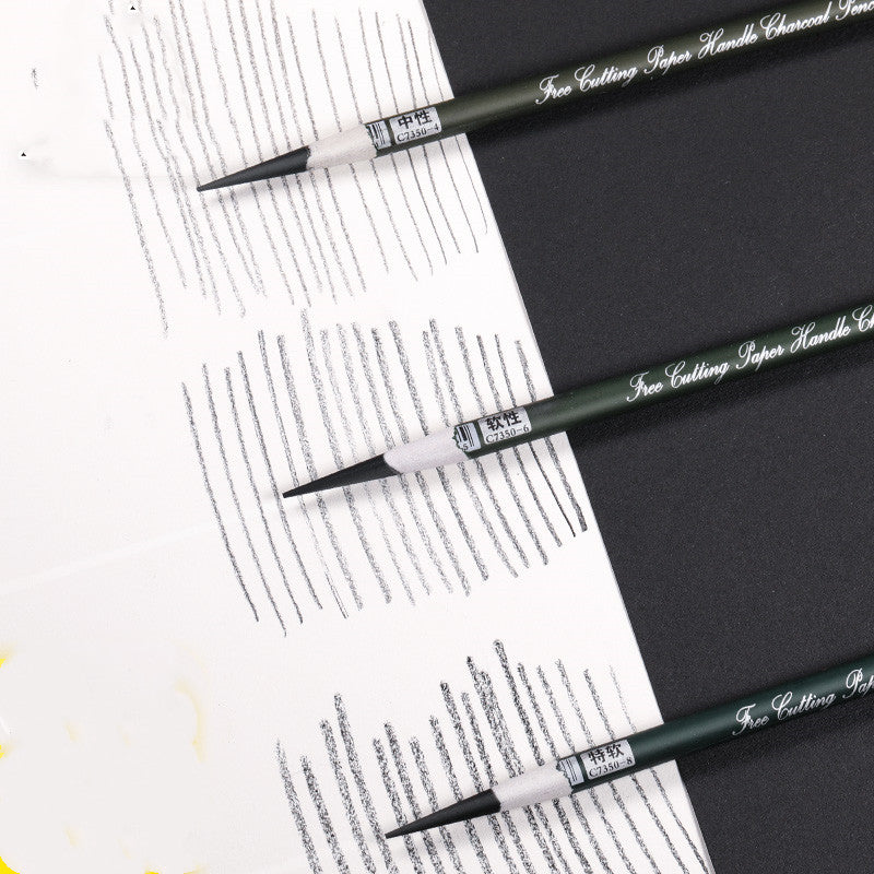 Soft carbon continuous core professional pencil
