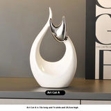 Nordic Simple Modern Lucky Cat Decoration Ceramic Light Luxury