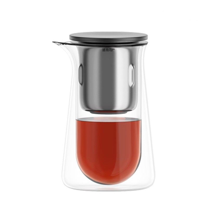 Magnetic Suction Elegant Cup One-click Tea Water Separation Push-type Teapot