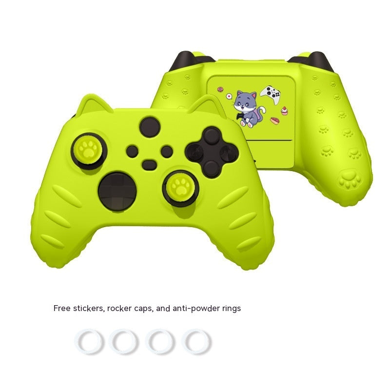 Cute Cat Ears All-inclusive Soft Shell Handle Silicon Rubber Sleeve