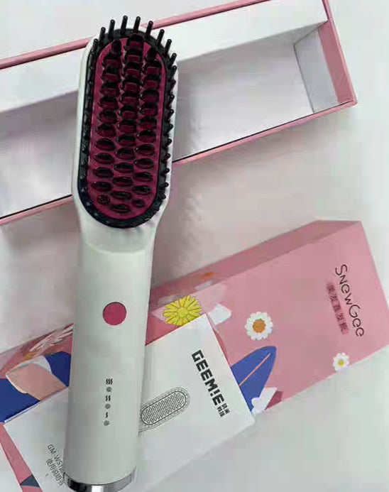 Charging Straight Comb Anion Portable Hair Curling Comb