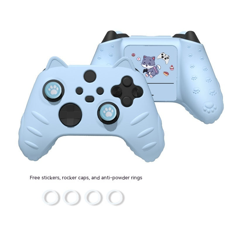 Cute Cat Ears All-inclusive Soft Shell Handle Silicon Rubber Sleeve