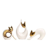 Nordic Simple Modern Lucky Cat Decoration Ceramic Light Luxury