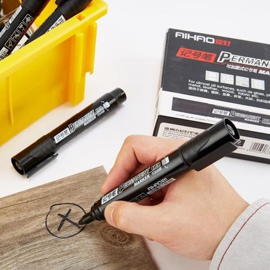 Marking Pen Oily Marker Ink-added Waterproof No Fading Marking Pen
