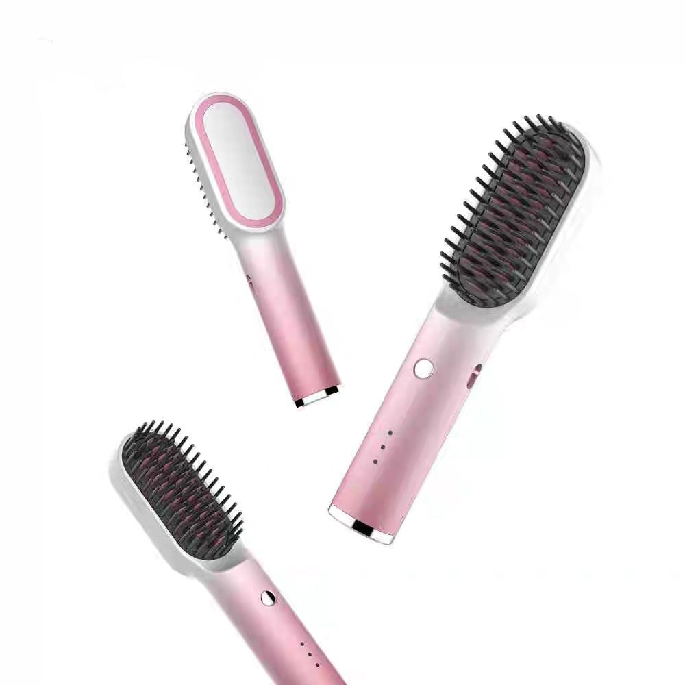 Charging Straight Comb Anion Portable Hair Curling Comb