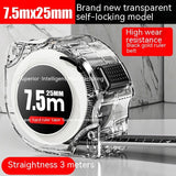 Thickened And Hardened Super Wear-resistant Transparent Fluorescent Tape Tape Measure