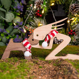 Christmas Wooden Puppy Family Creative Decorative Ornaments